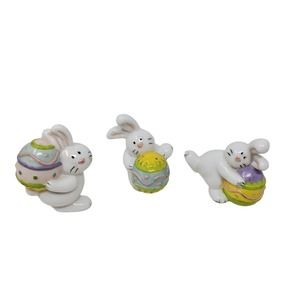 Easter Bunny Holser an Easter Egg Lot of 3